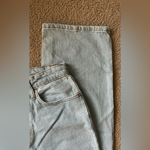 Wild Fable Sparkle Light Blue Flare & Wide Leg Jeans - Picture 9 of 10